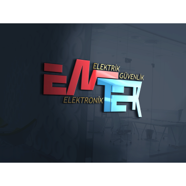 elektironik firma logosu yarışmasına tasarımcı metingercek tarafından sunulan  tasarım 