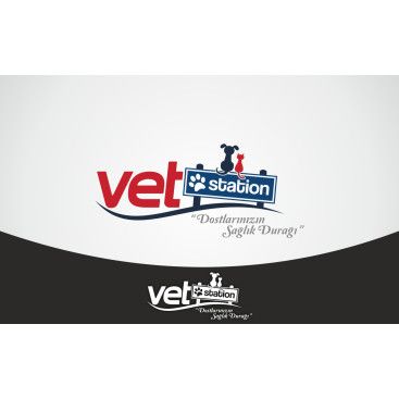 VET STATION VETERİNER KLİNİĞİ   LOGO  yarışmasına tasarımcı Trgy tarafından sunulan  tasarım 