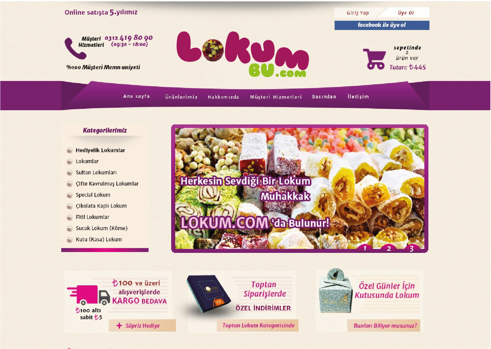 Tasarlayan DD Sanat™-Lokumun yeni merkezi LokumBu.com'a Logo