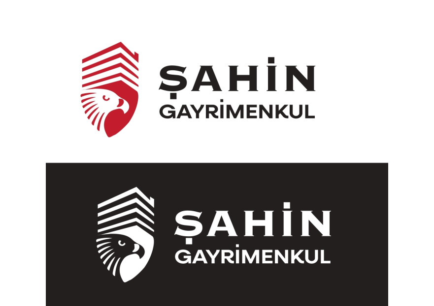 Şahin Gayrimenkul Logo + Kurumsal Kimlik yarışmasına tasarımcı myben design tarafından sunulan  tasarım 