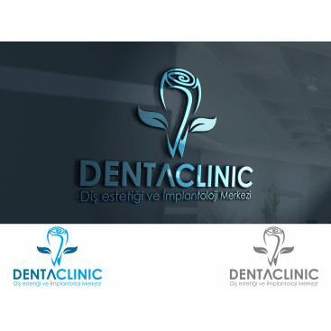 Diş kliniği logo tasarımı yarışmasına tasarımcı Muss tarafından sunulan  tasarım 