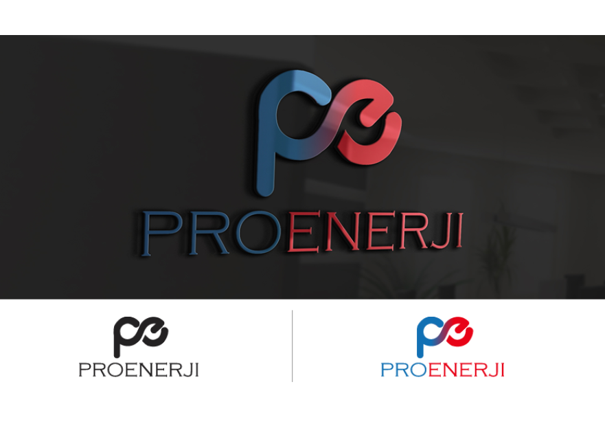 PROENERJİ Logo Tasarımı yarışmasına tasarımcı OnePixel tarafından sunulan  tasarım 