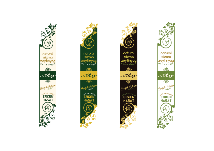 Zeytin & zeytinyağı ambalaj dizaynı yarışmasına tasarımcı GhostSpy tarafından sunulan  tasarım 