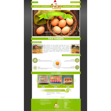 YUMURTA FİRMAMIZA WEB TASARIM yarışmasına tasarımcı ΛTLΛS™ tarafından sunulan  tasarım 