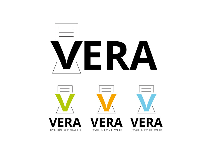 VERA BASKI ETİKET ve REKLAMCILIK SAN TİC yarışmasına tasarımcı kubrart tarafından sunulan  tasarım 