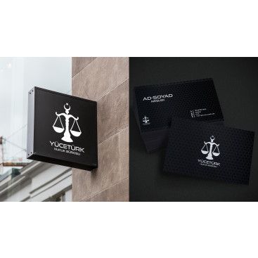 avukatlık ofisine logo ve kart tasarlama yarışmasına tasarımcı VALERYNO tarafından sunulan  tasarım 