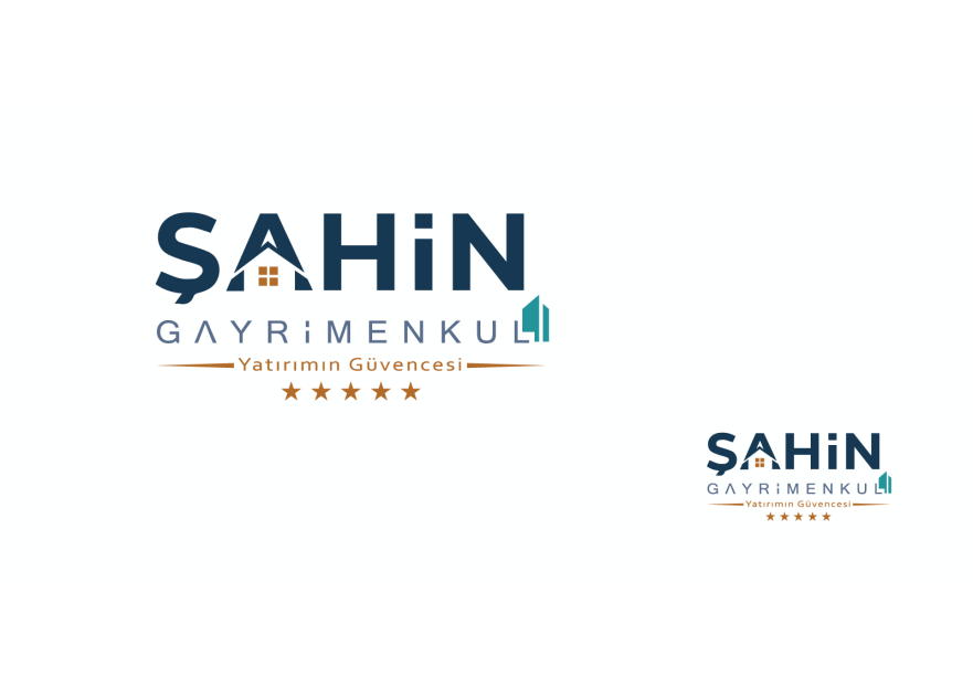 Şahin Gayrimenkul Logo + Kurumsal Kimlik yarışmasına tasarımcı izdüsümü tarafından sunulan  tasarım 