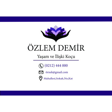 YAŞAM VE İLİŞKİ KOÇLUĞU LOGO & KARTVİZİT yarışmasına tasarımcı Büşrazcn tarafından sunulan  tasarım