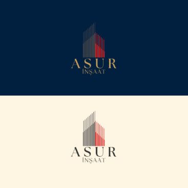 ASUR İNŞAAT İÇİN LOGO TASARIM yarışmasına tasarımcı yasin ercan tarafından sunulan  tasarım 
