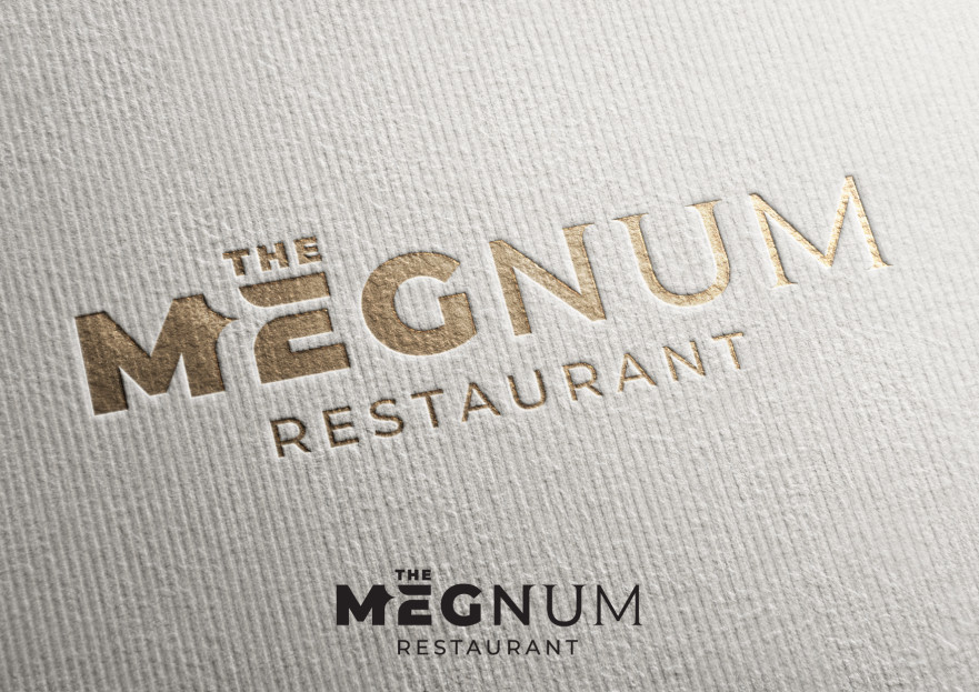 The Megnum Restoranı İçin Logo Tasarım. yarışmasına tasarımcı Metteyya tarafından sunulan  tasarım 