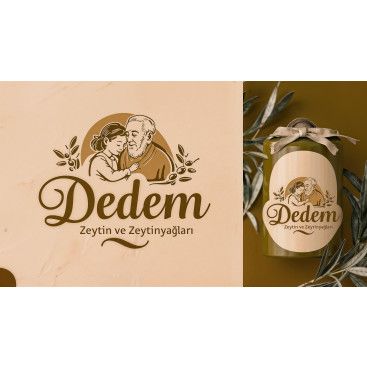 dedem zeytin ve zeytinyağlari için logo yarışmasına tasarımcı yyusuftuysuz5561 tarafından sunulan  tasarım 