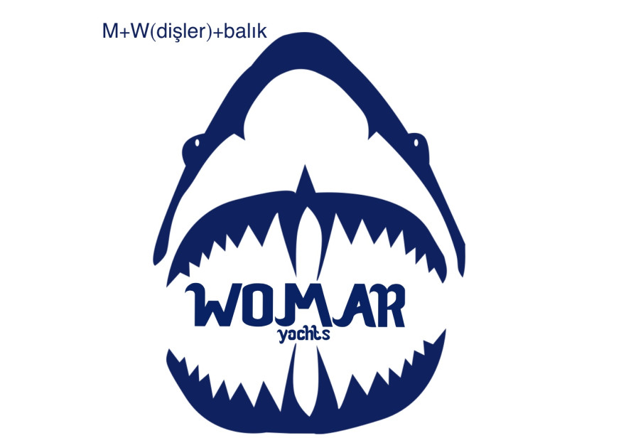 Yeni kurulan yat imalat firmamıza logo yarışmasına tasarımcı muka production tarafından sunulan  tasarım 