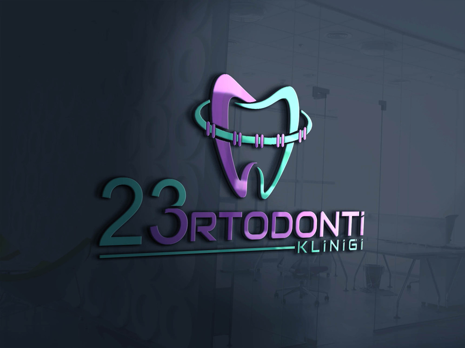 Tasarlayan A.Güler-ORTODONTİ KLİNİĞİ LOGO ÇALIŞMASI
