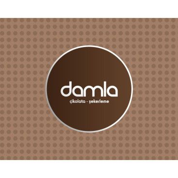 DAMLA Çikolata ve Şekerleme logo tasarım yarışmasına tasarımcı Ayes Tasarım tarafından sunulan  tasarım 