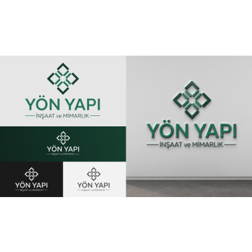 YÖN YAPI İNŞAAT ŞİRKETİMİZ LOGO TASARIMI yarışmasına tasarımcı hekmedya tarafından sunulan  tasarım 