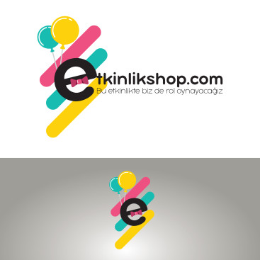 etkinlikshop.com logosunu arıyor yarışmasına tasarımcı gnc_s tarafından sunulan  tasarım 
