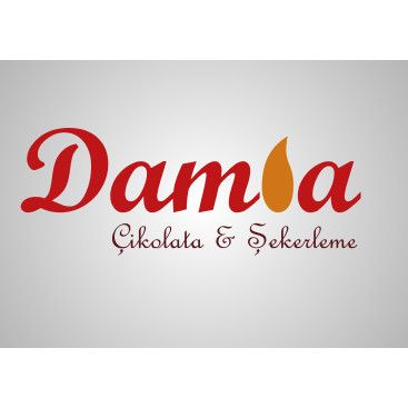 DAMLA Çikolata ve Şekerleme logo tasarım yarışmasına tasarımcı Esraya tarafından sunulan  tasarım 
