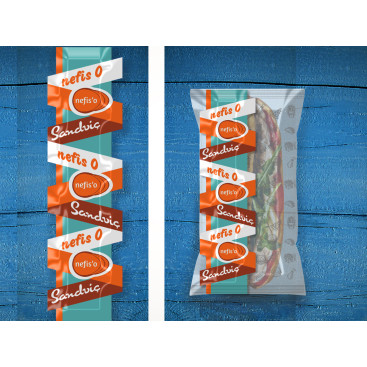 Nefis'o Paketlenmiş Sandviç yarışmasına tasarımcı grfkismail tarafından sunulan  tasarım 