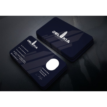 DELUXIA GAYRİMENKUL KARTVİZİT TASARIMI yarışmasına tasarımcı Gromedya Tasarım tarafından sunulan  tasarım 