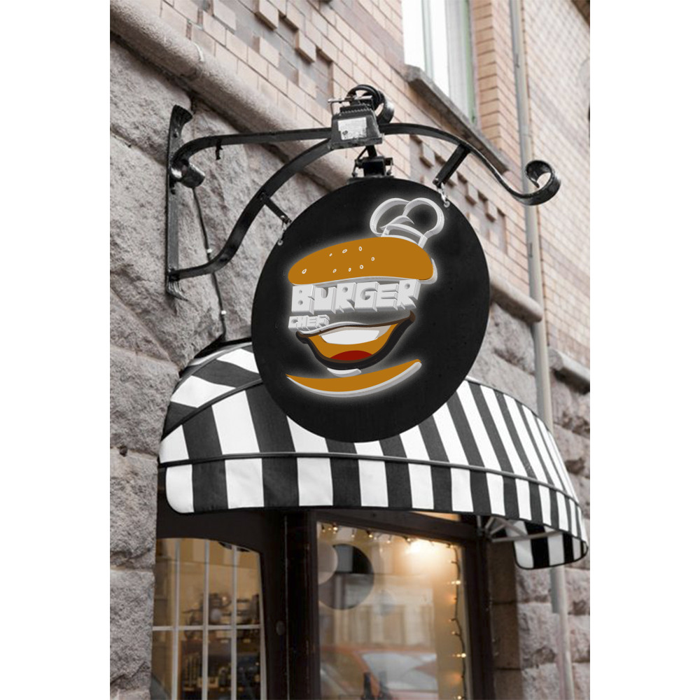 BURGERCHEF LOGO TASARIMI yarışmasına ofy tarafından girilen tasarım