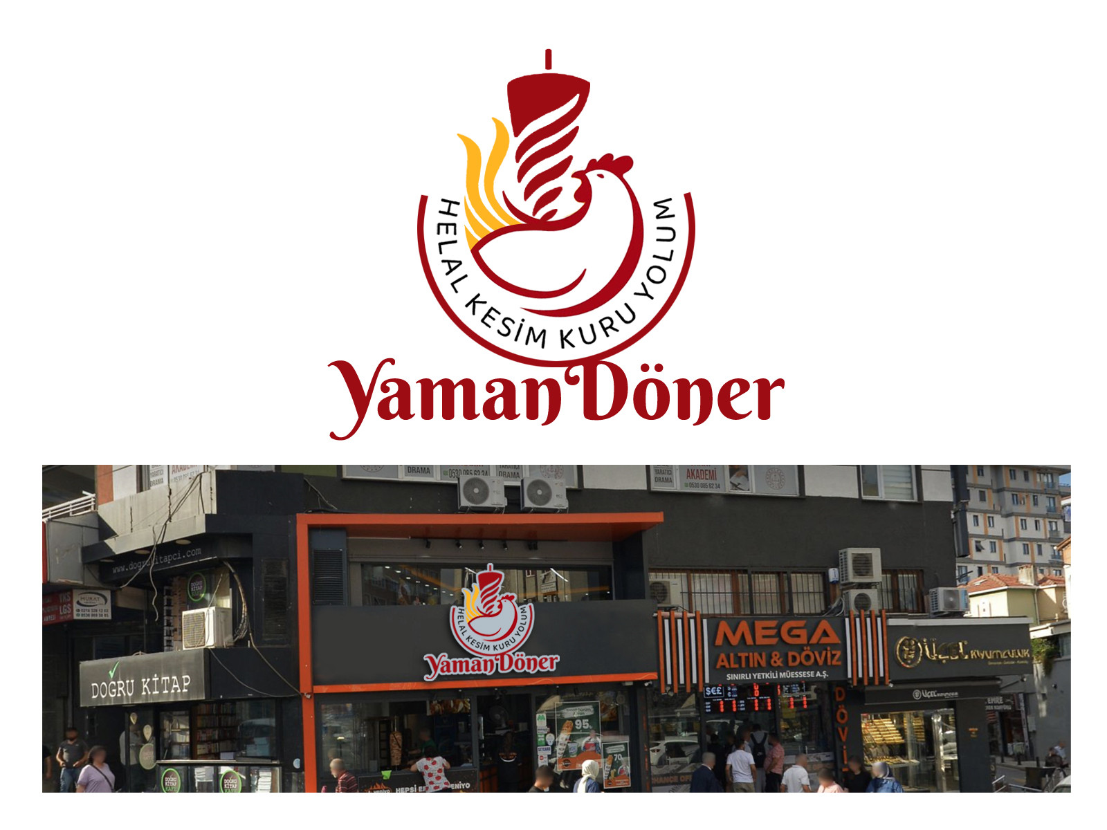 Tasarlayan grafikodam-Kuru Yolum Helal Tavuk Döner Markası 