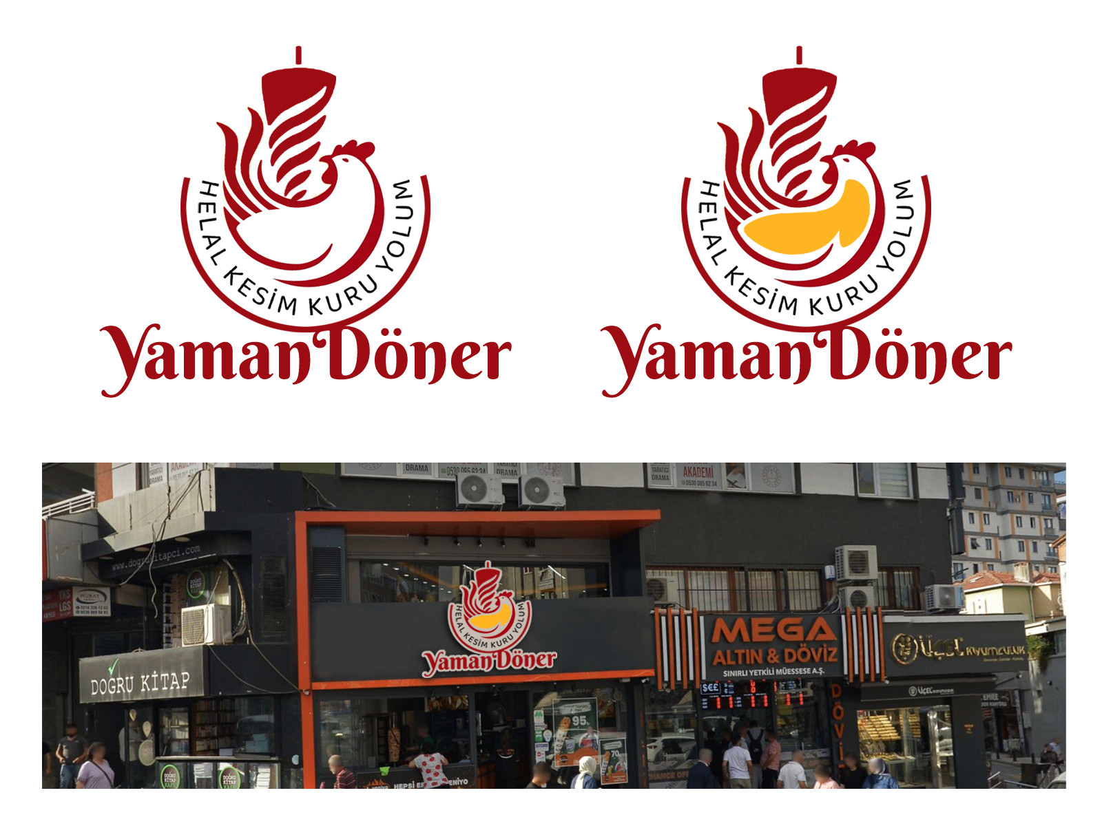 Tasarlayan grafikodam-Kuru Yolum Helal Tavuk Döner Markası 