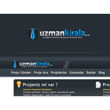 UzmanKirala.com Logo Revizyonu yarışmasına tasarımcı tombulkedi tarafından sunulan  tasarım 