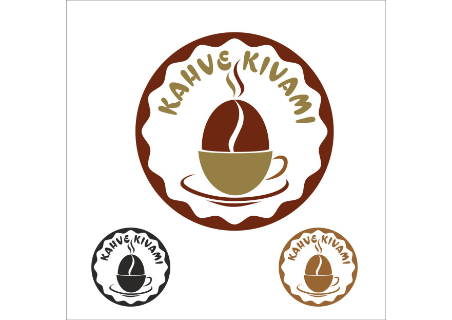 Ulusal cafe zinciri için logo tasarımı yarışmasına tasarımcı grafikseli tarafından sunulan  tasarım 