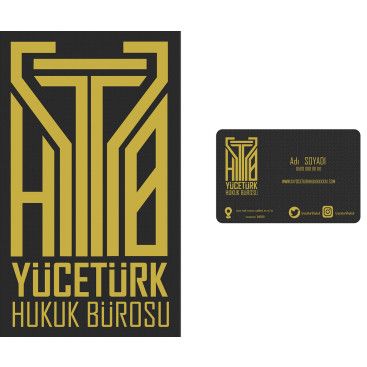 avukatlık ofisine logo ve kart tasarlama yarışmasına tasarımcı zysrc  tarafından sunulan  tasarım 