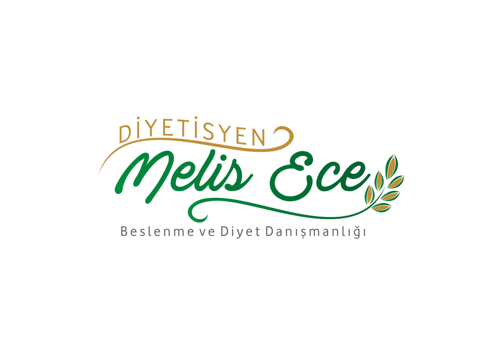 Tasarlayan RΛPİDO-Diyetisyen İçin Logo ve Kartvizit 