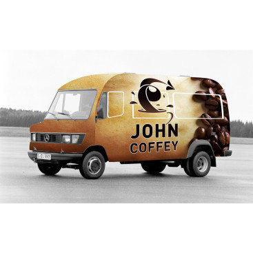 John Coffey Minibüs Giydirme yarışmasına tasarımcı barpek tarafından sunulan  tasarım 