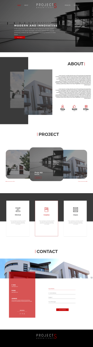 Tasarlayan piyon 〄-PROJECTS ARCHİTECTS - WEB TASARIM YARIŞ!