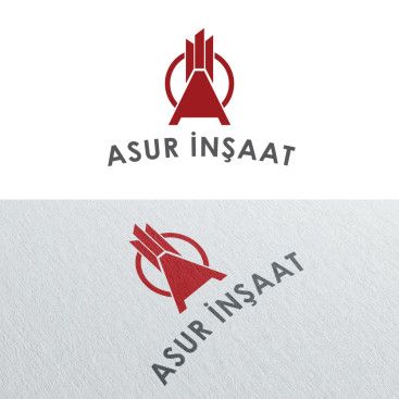 ASUR İNŞAAT İÇİN LOGO TASARIM yarışmasına tasarımcı seydanurblgn tarafından sunulan  tasarım 