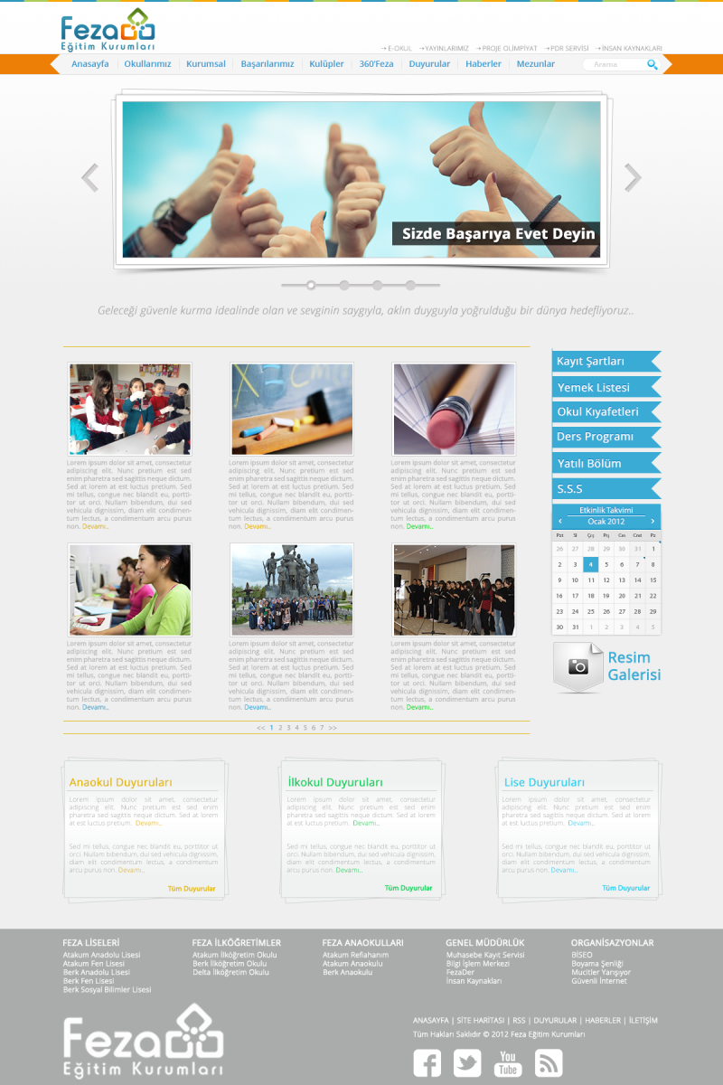 Tasarlayan karadenizli__61-Özel Okul Web Sitesi