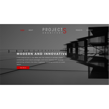 PROJECTS ARCHİTECTS - WEB TASARIM YARIŞ! yarışmasına tasarımcı piyon 〄 tarafından sunulan  tasarım