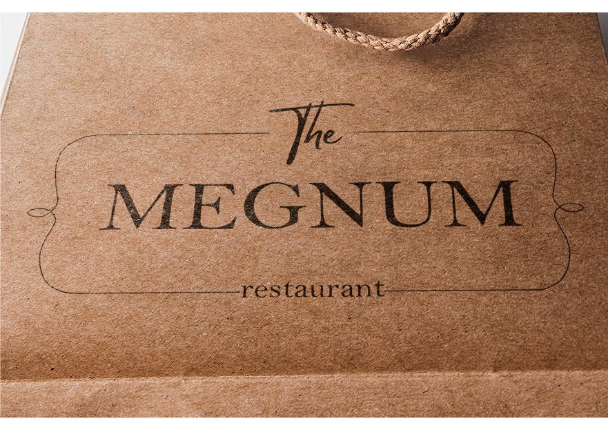 The Megnum Restoranı İçin Logo Tasarım. yarışmasına tasarımcı hilalcabas tarafından sunulan  tasarım 