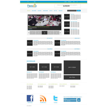 Özel Okul Web Sitesi yarışmasına tasarımcı yyuzuak tarafından sunulan  tasarım 