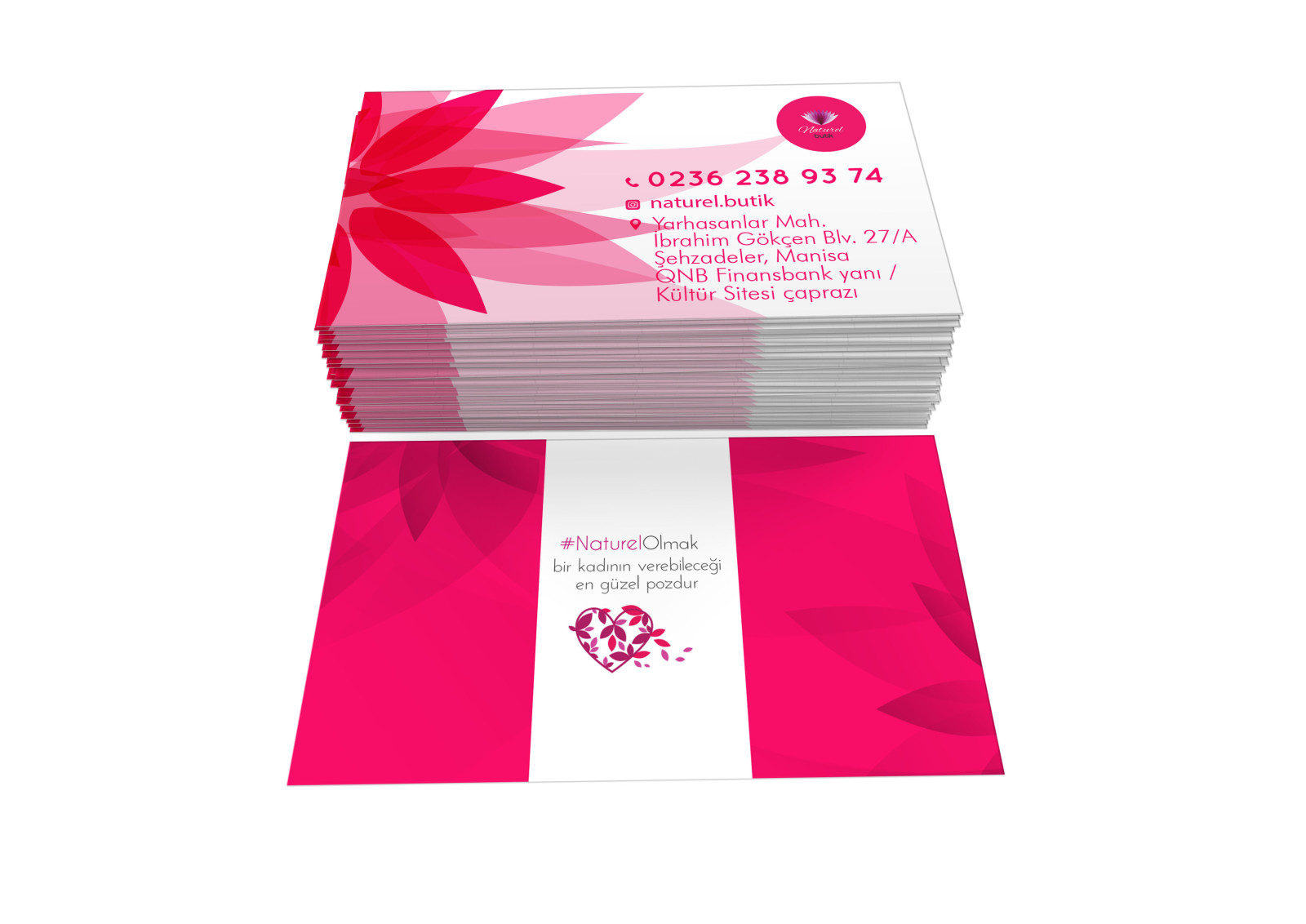 Tasarlayan cactüs-Naturel Butik / KARTVİZİT