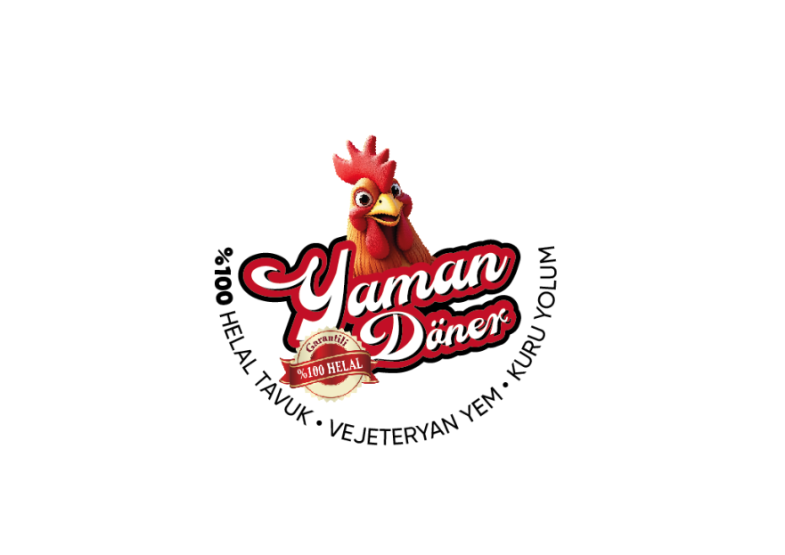 Kuru Yolum Helal Tavuk Döner Markası  yarışmasına tasarımcı GCLONR tarafından sunulan  tasarım 