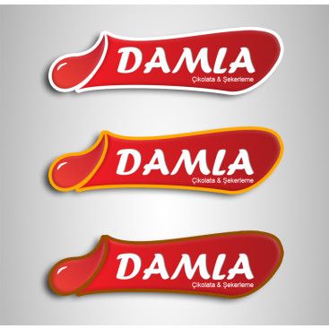 DAMLA Çikolata ve Şekerleme logo tasarım yarışmasına tasarımcı srcnbyrk tarafından sunulan  tasarım 