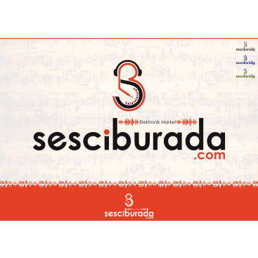 Sesciburada E-Ticaret sistemiz için logo yarışmasına tasarımcı GÖKBÖRÜ tarafından sunulan  tasarım 