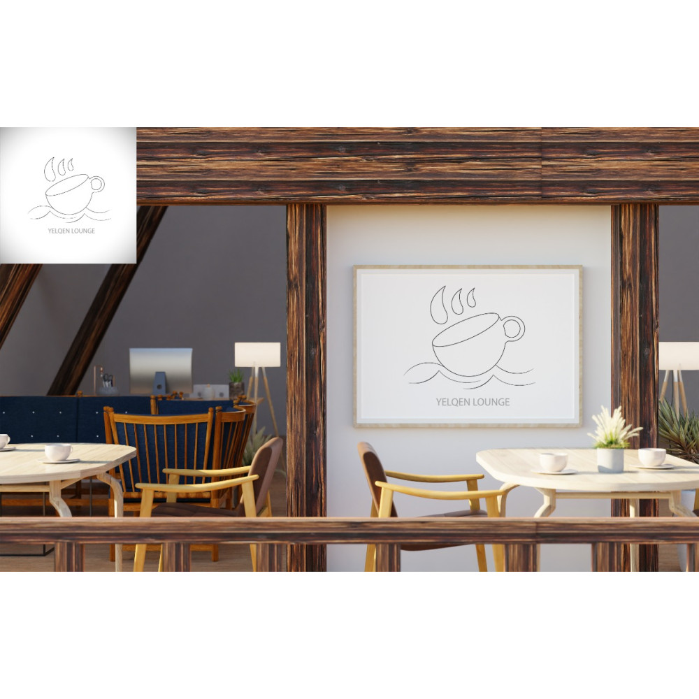 Kafe restaurant logo tasarımı yarışmasına HezretleriArt tarafından girilen tasarım
