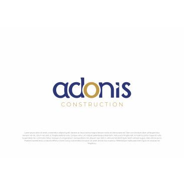 Adonis Construction Logo Tasarımı yarışmasına tasarımcı Şeyma Sever tarafından sunulan  tasarım 