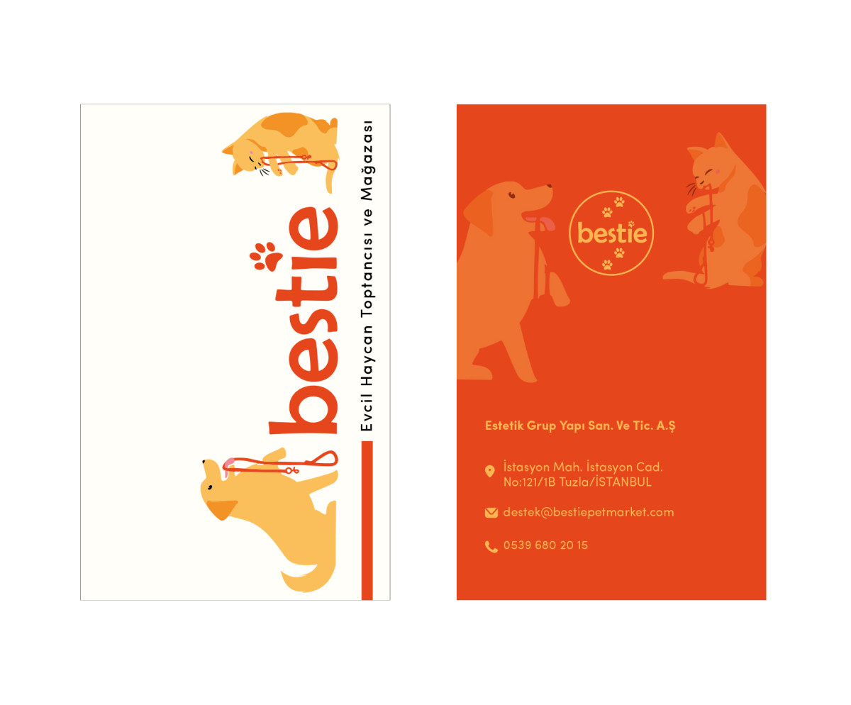 Tasarlayan grafiker10-Bestie Markamız için kurumsal kartvizit 