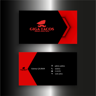 Yeni ilgi cekici bir kartvizit yarışmasına tasarımcı Logomotif tarafından sunulan  tasarım 