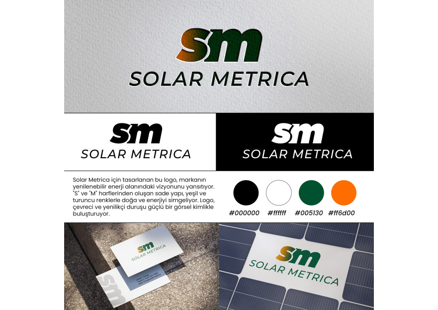 solarmetrica.com İçin Yenilikçi Logo yarışmasına tasarımcı pinkselldesign tarafından sunulan  tasarım 