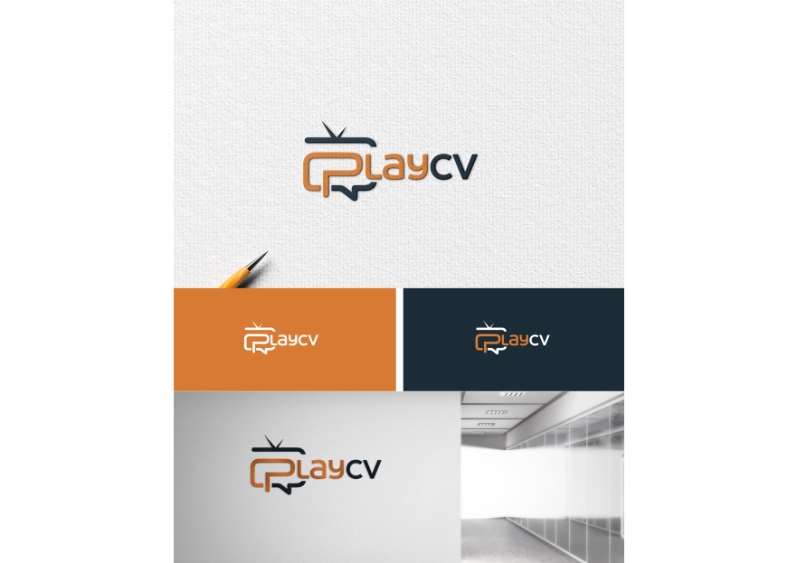 Videolu CV platformu için logo tasarımı yarışmasına tasarımcı yeliztasarım tarafından sunulan  tasarım 