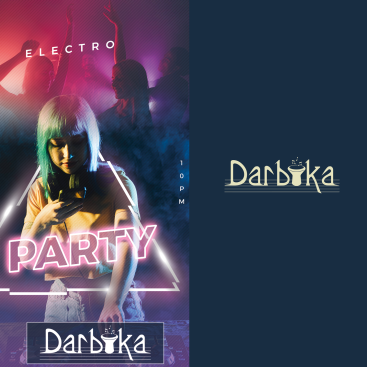 Müzik Party Logosu yarışmasına tasarımcı Flu Medya™ tarafından sunulan  tasarım 