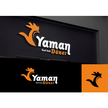 Kuru Yolum Helal Tavuk Döner Markası  yarışmasına tasarımcı grfkismail tarafından sunulan  tasarım 