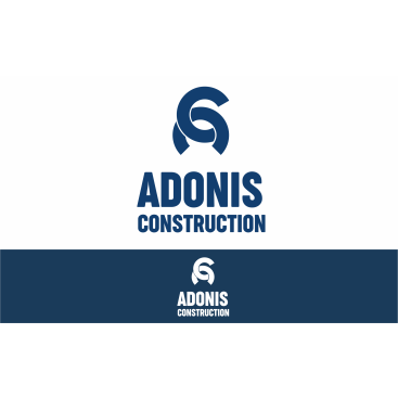 Adonis Construction Logo Tasarımı yarışmasına tasarımcı ErcanH tarafından sunulan  tasarım 